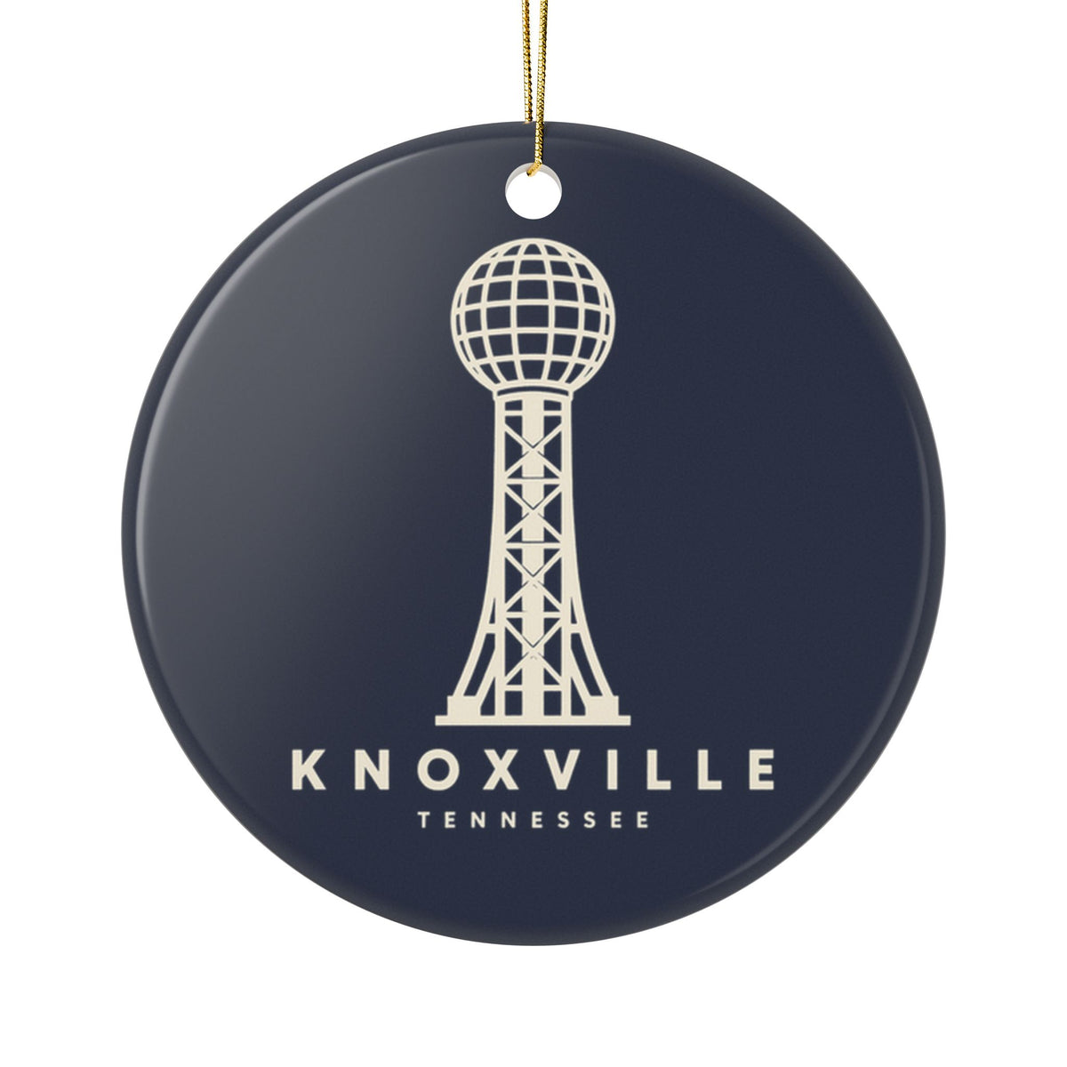 Knoxville Sunsphere Ornament (Navy)