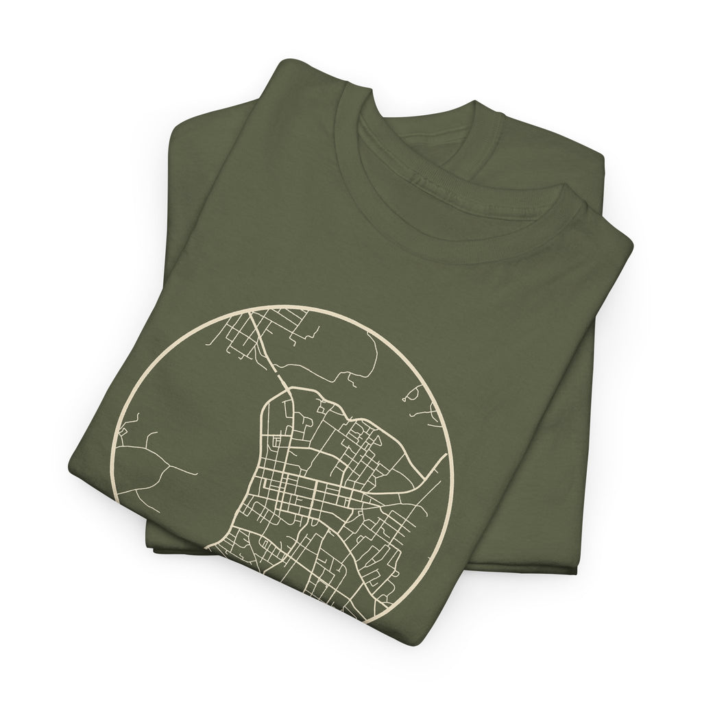 Clarksville Street Map T-Shirt