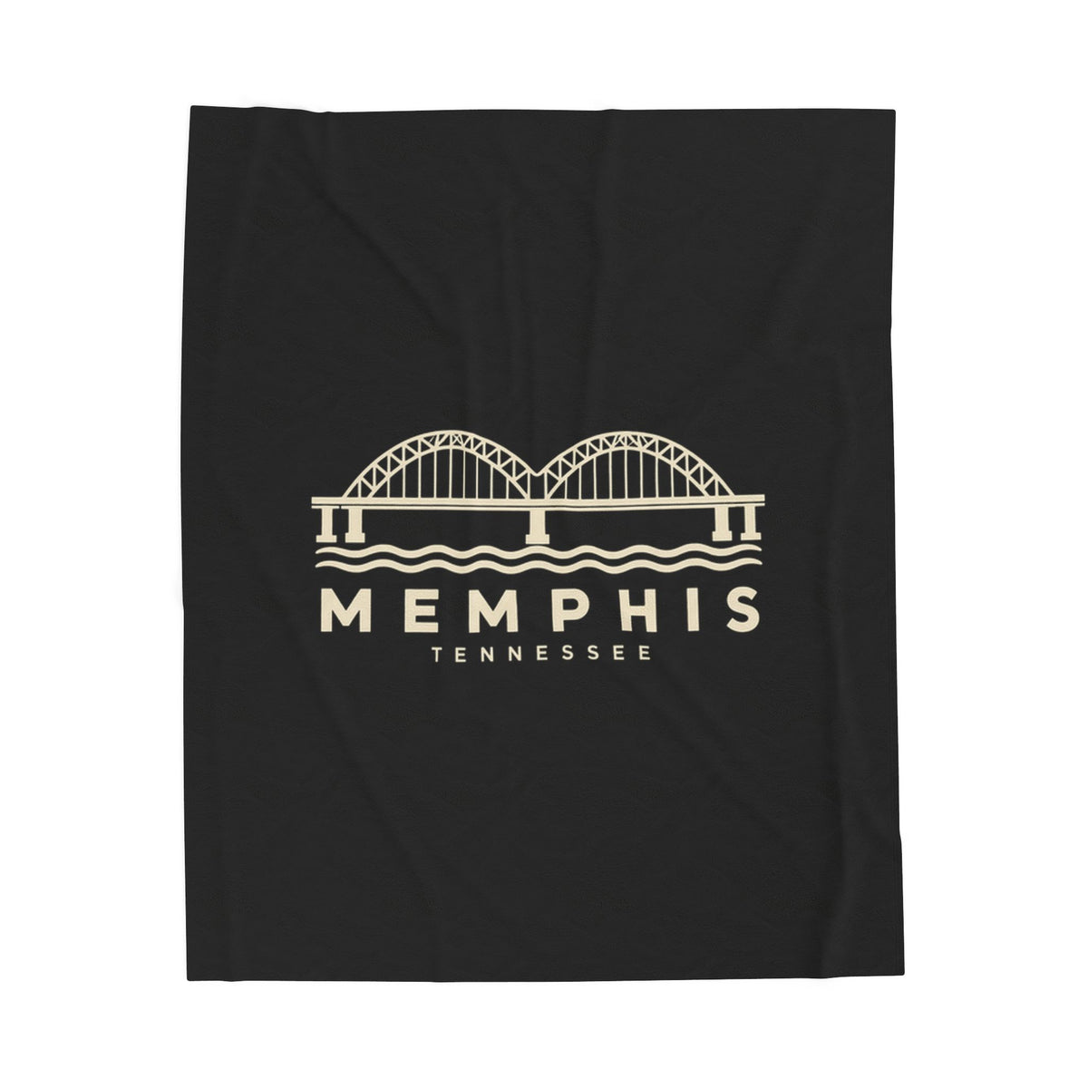 Memphis Hernando de Soto Bridge Blanket (Black)