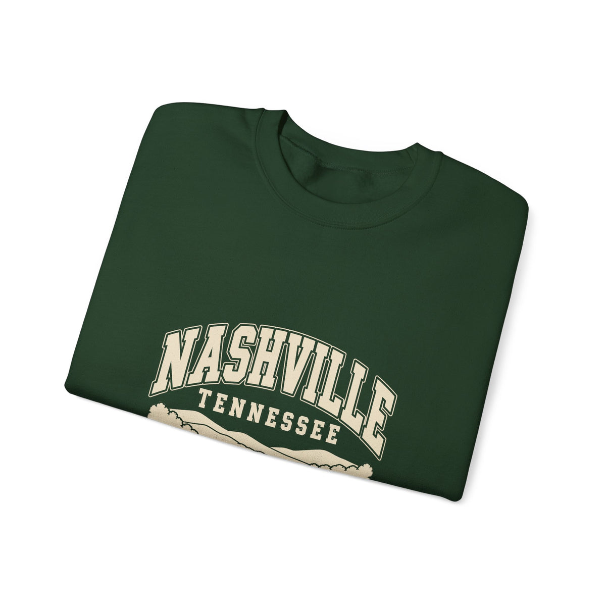 Nashville Vintage Varsity Crewneck Sweatshirt