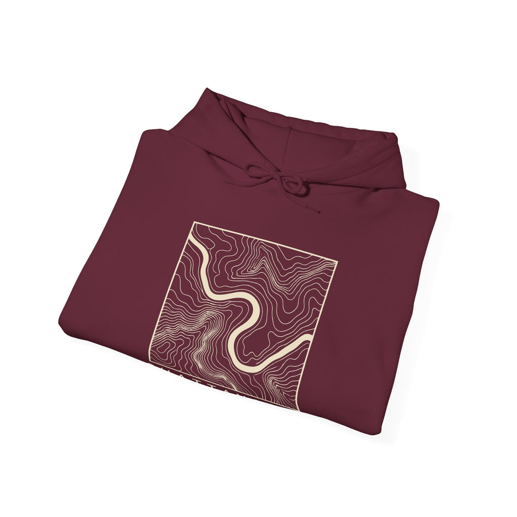 Chattanooga Topo Map Hoodie