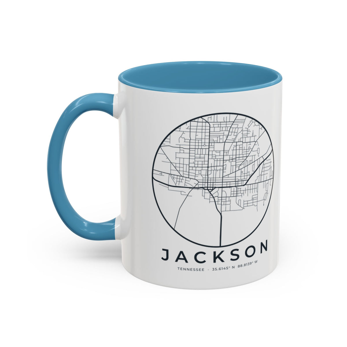 Jackson Street Map Accent Mug