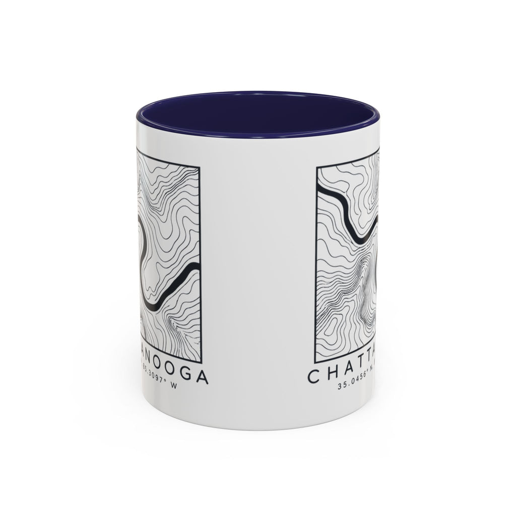 Chattanooga Topo Map Accent Mug