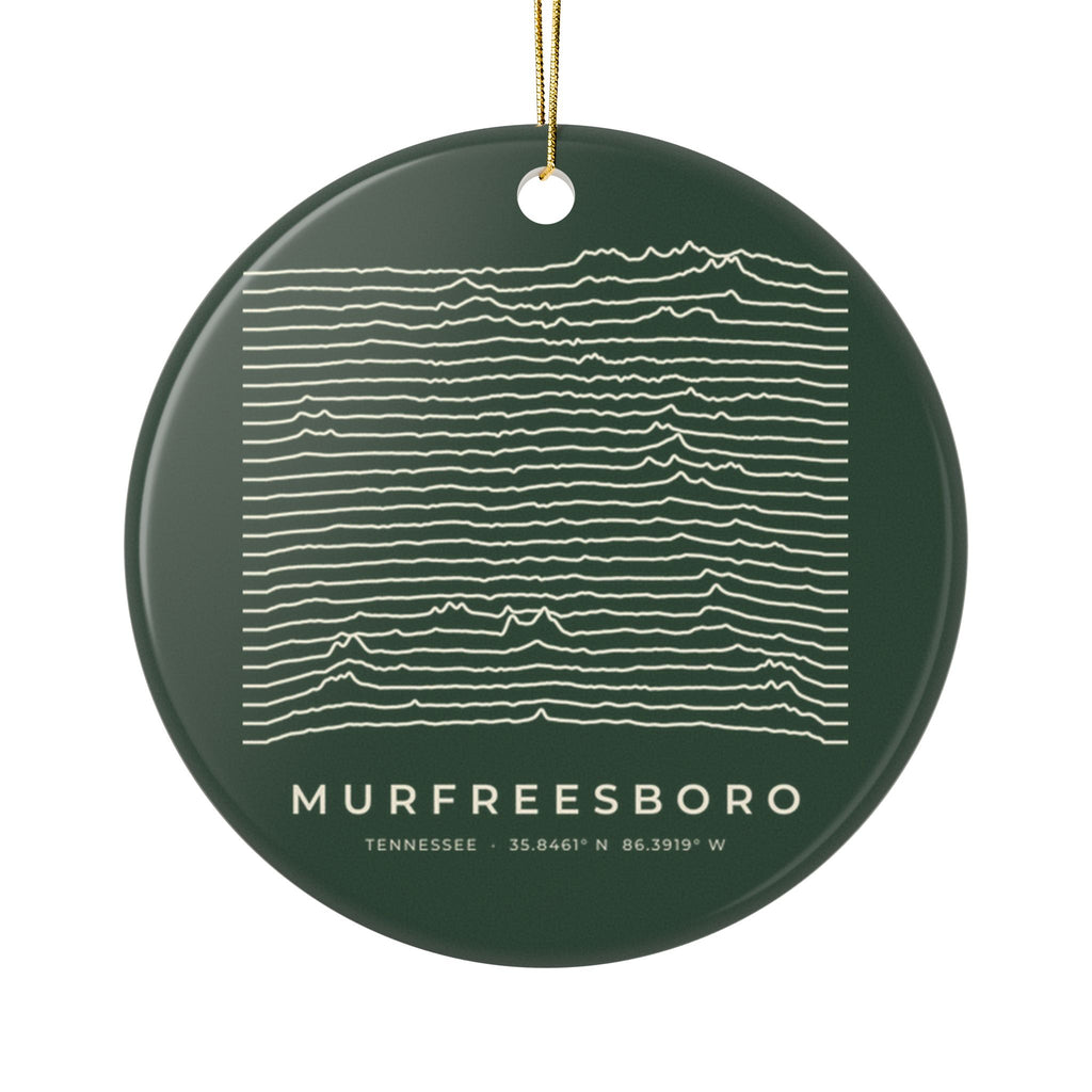 Murfreesboro Ridgeline Ornament (Forest Green)