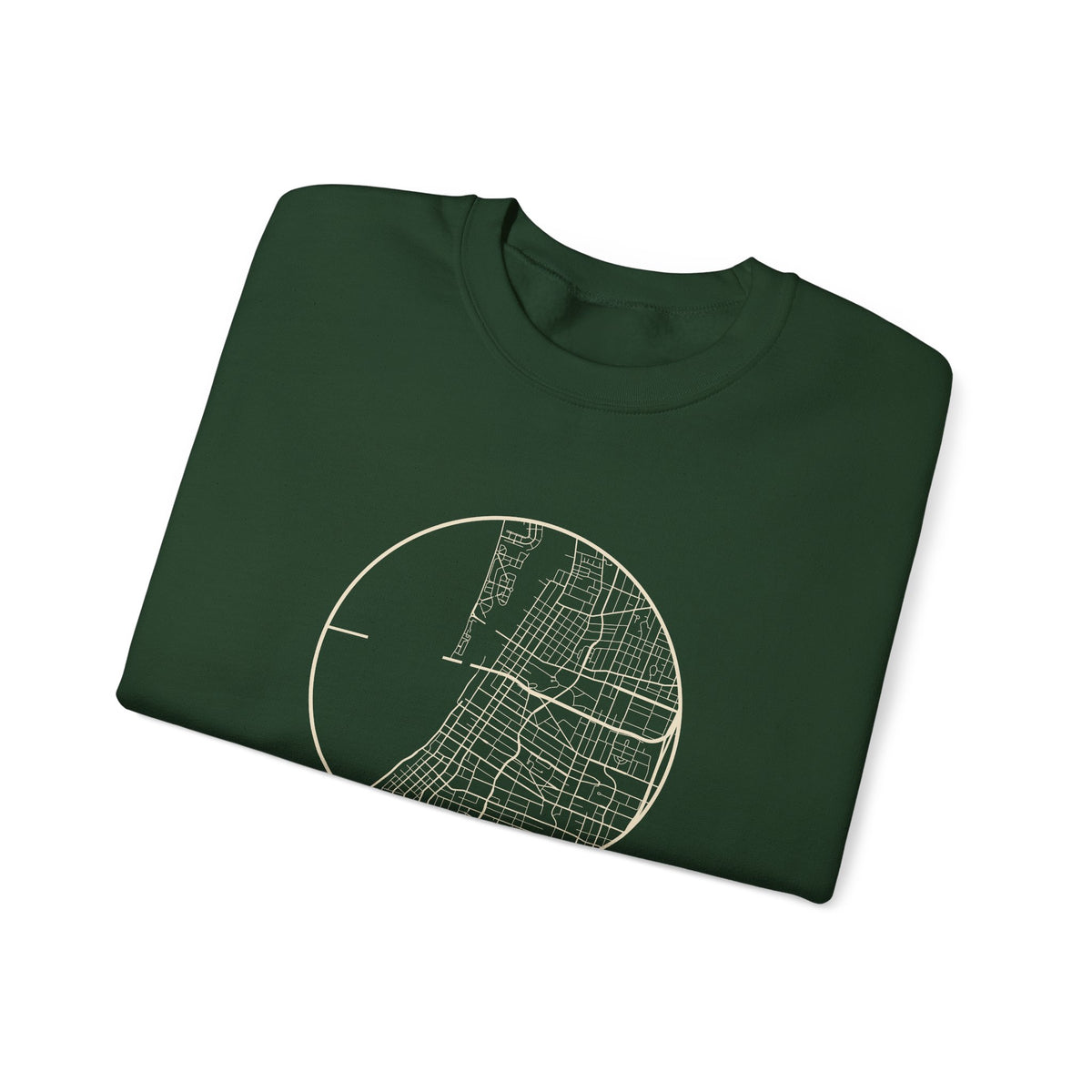 Memphis Street Map Crewneck Sweatshirt