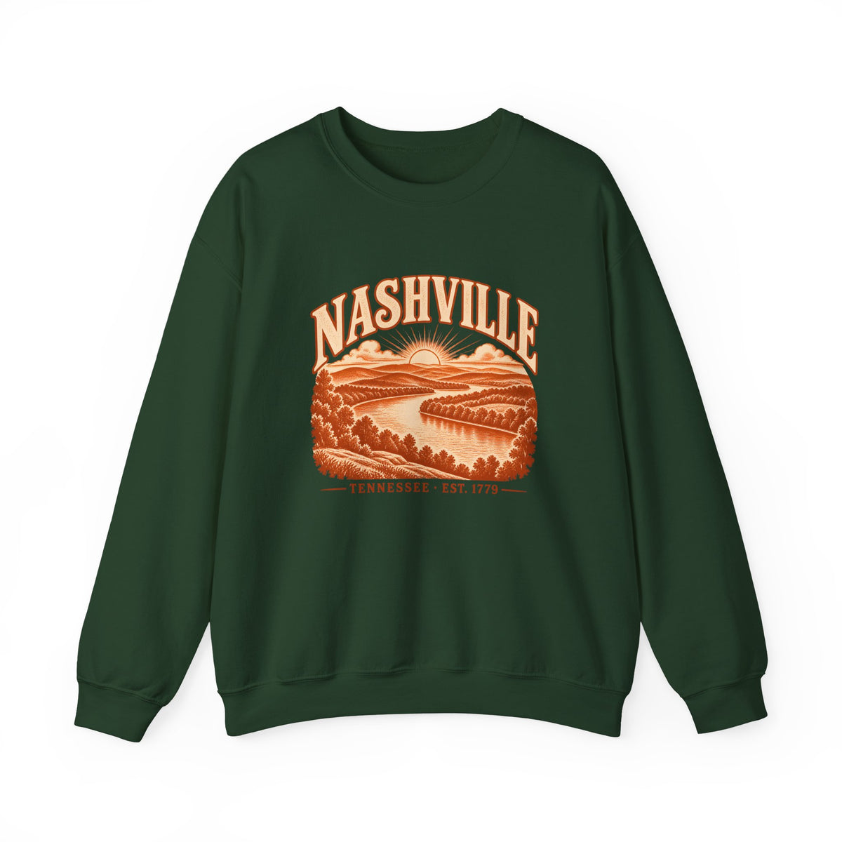 Nashville Engraved Valley Crewneck Sweatshirt