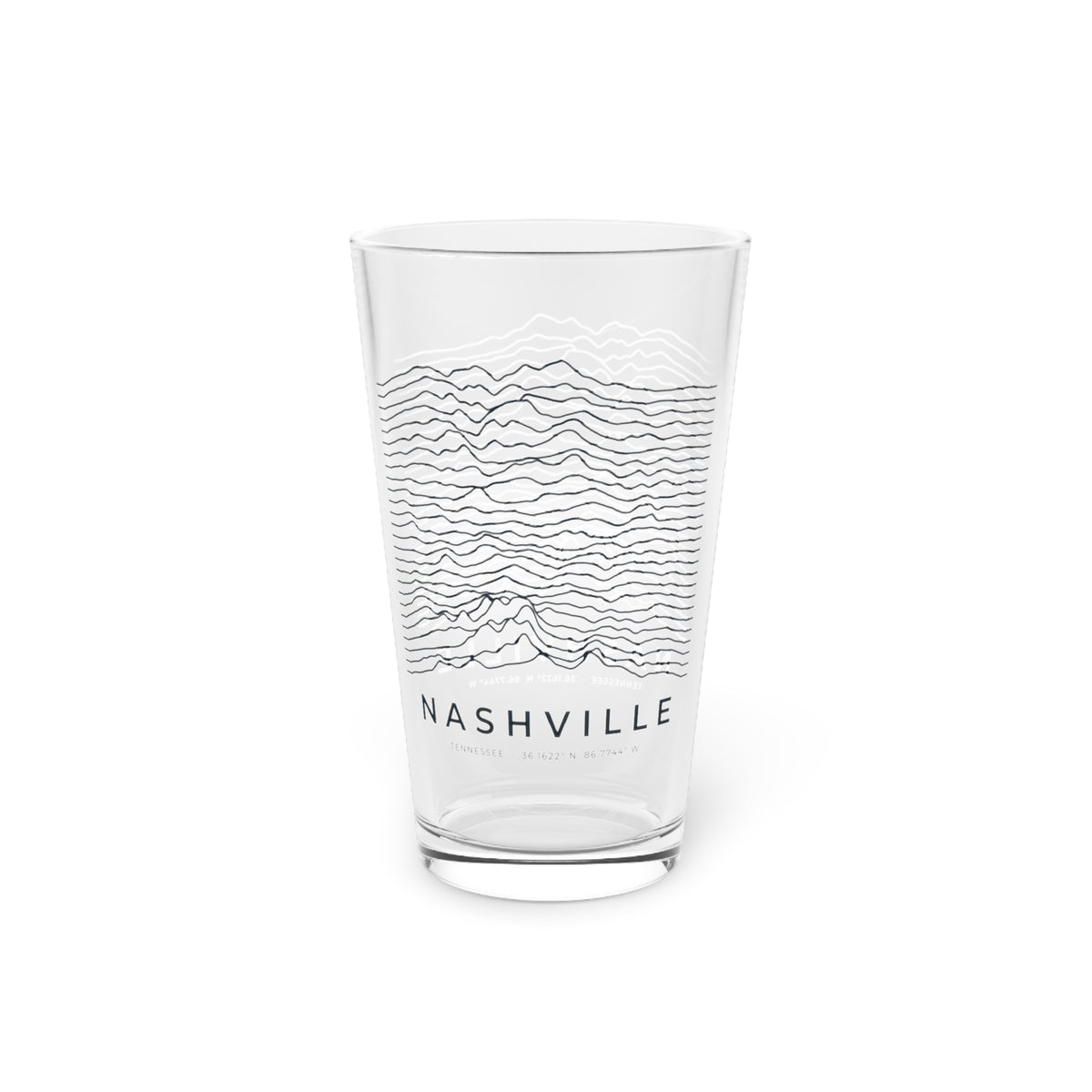 Nashville Ridgeline Pint Glass