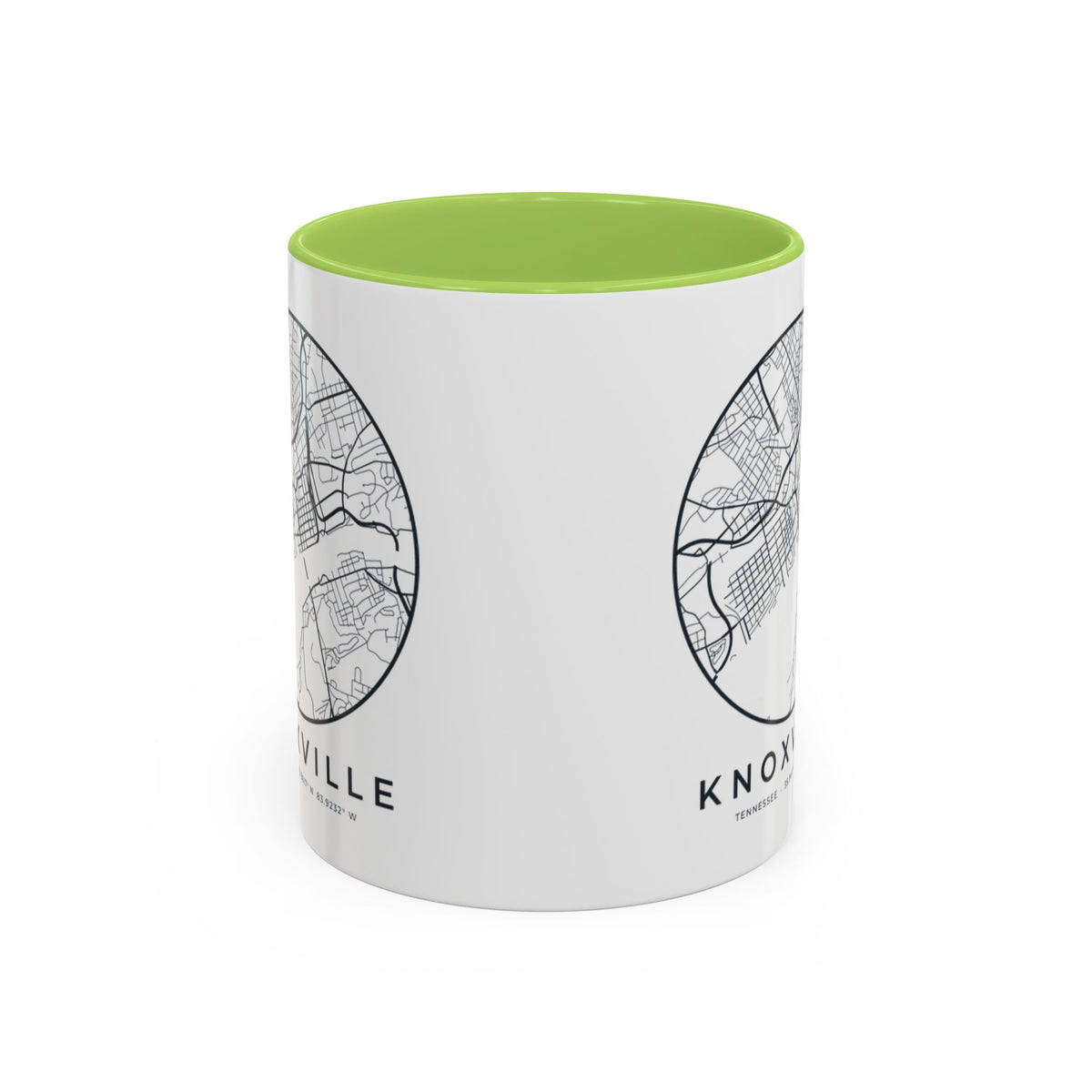 Knoxville Street Map Accent Mug