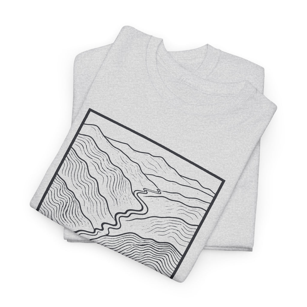 Johnson City Topo Map T-Shirt