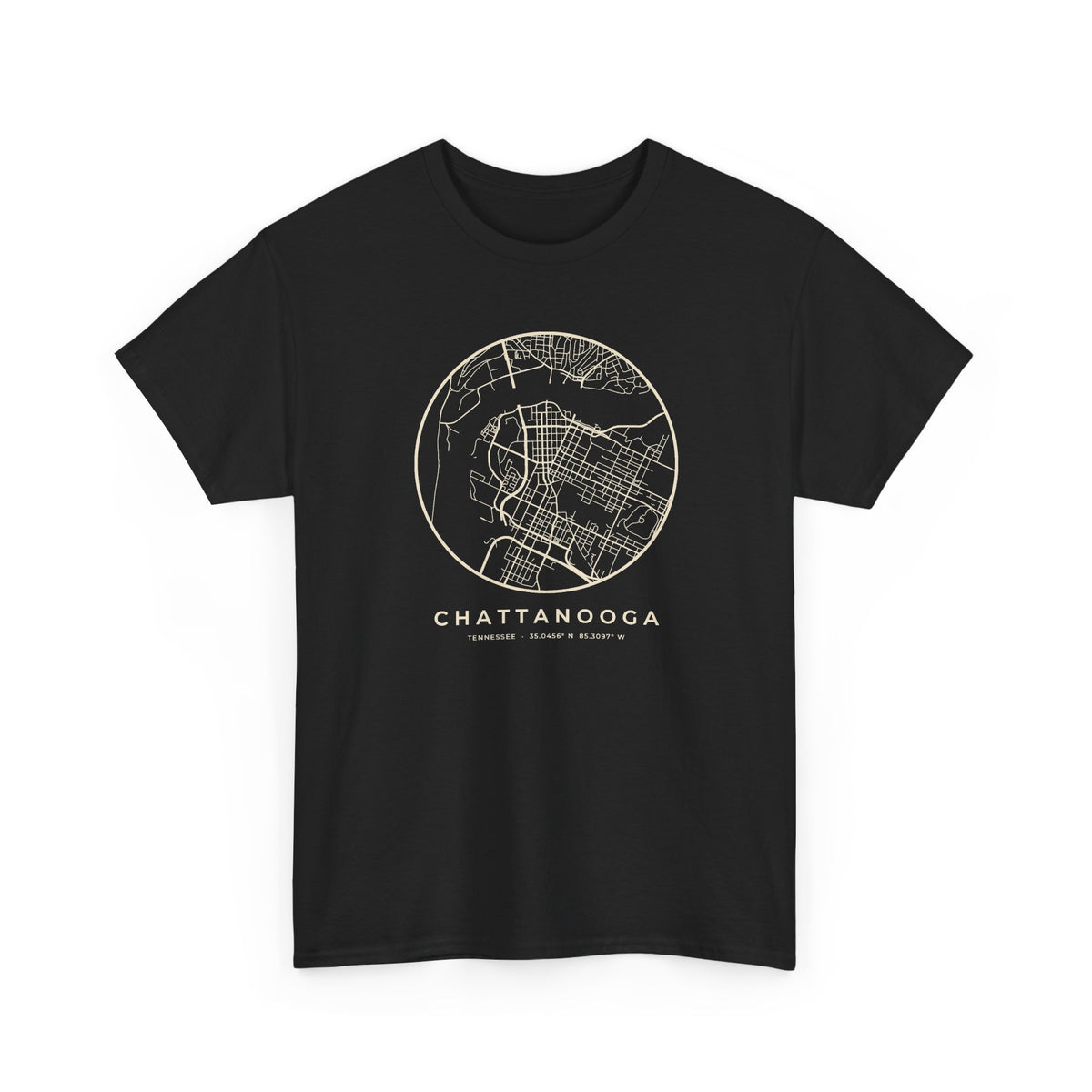 Chattanooga Street Map T-Shirt