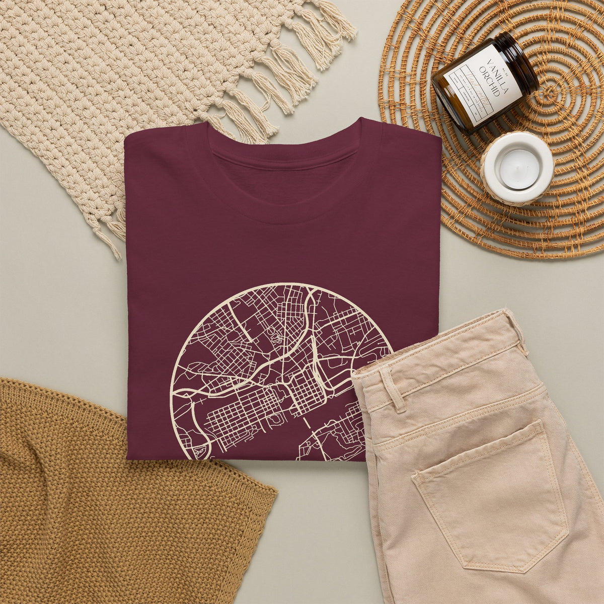 Knoxville Street Map T-Shirt
