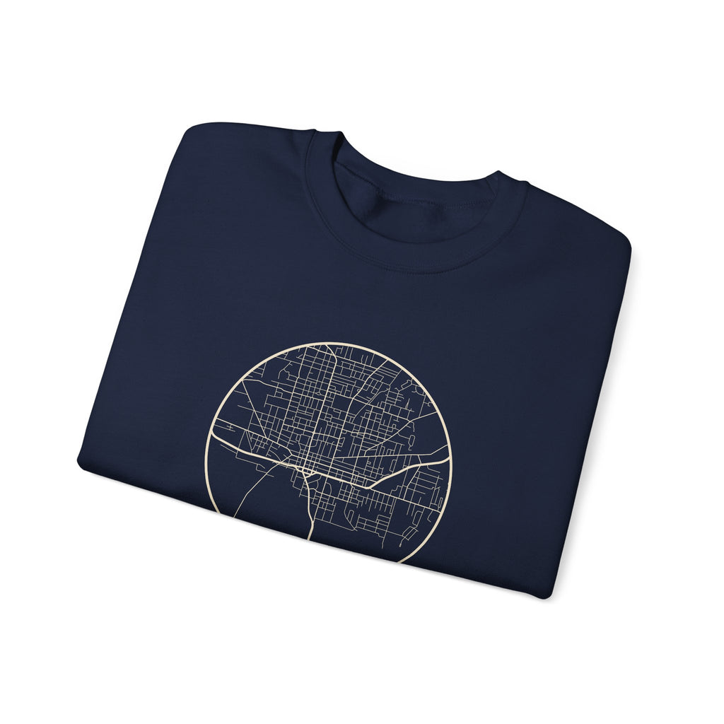 Jackson Street Map Crewneck Sweatshirt