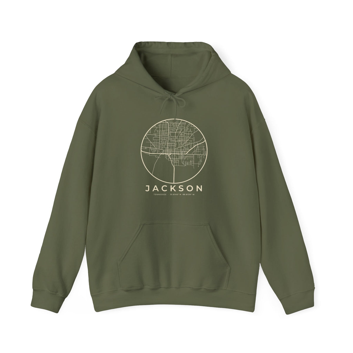 Jackson Street Map Hoodie
