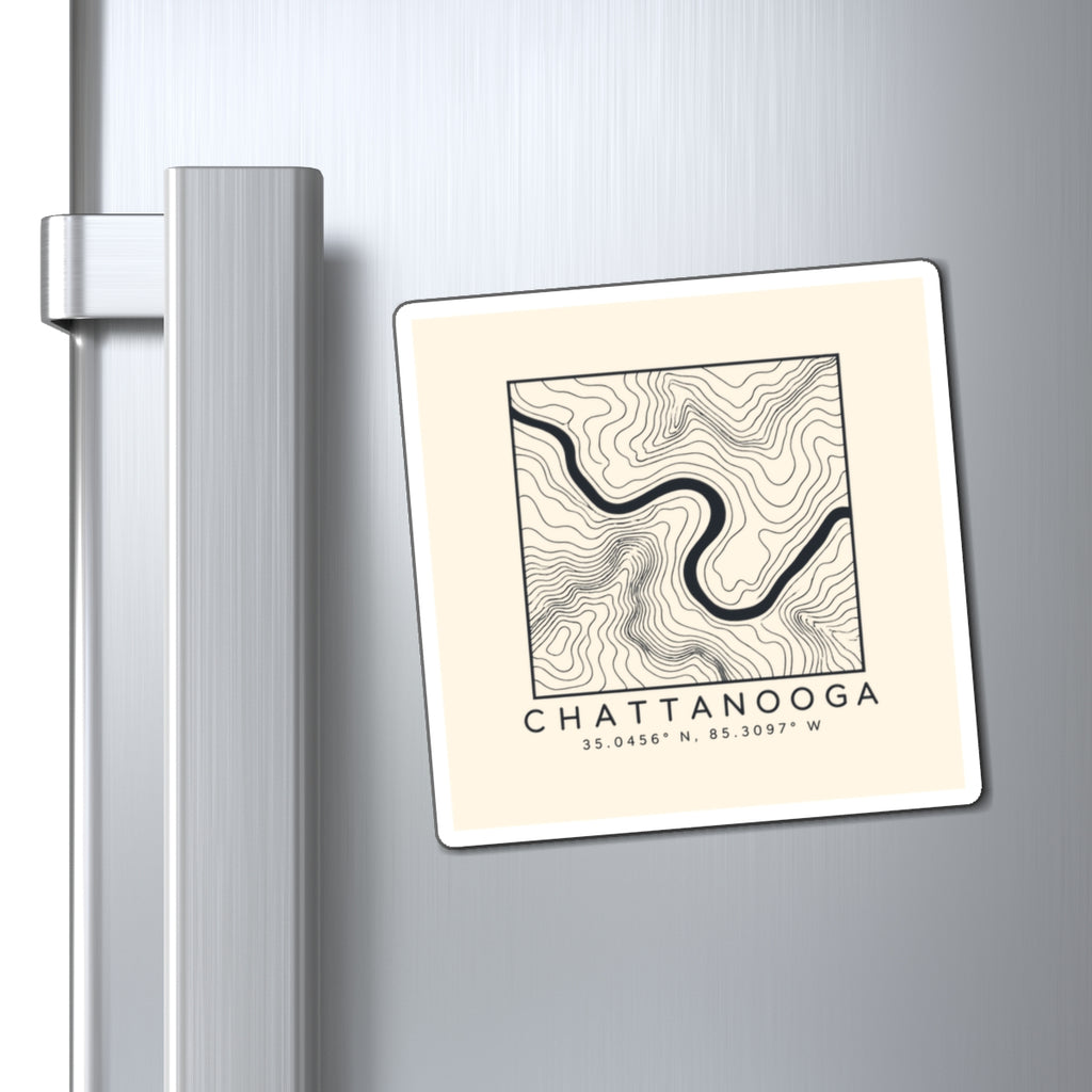 Chattanooga Topo Map Magnet