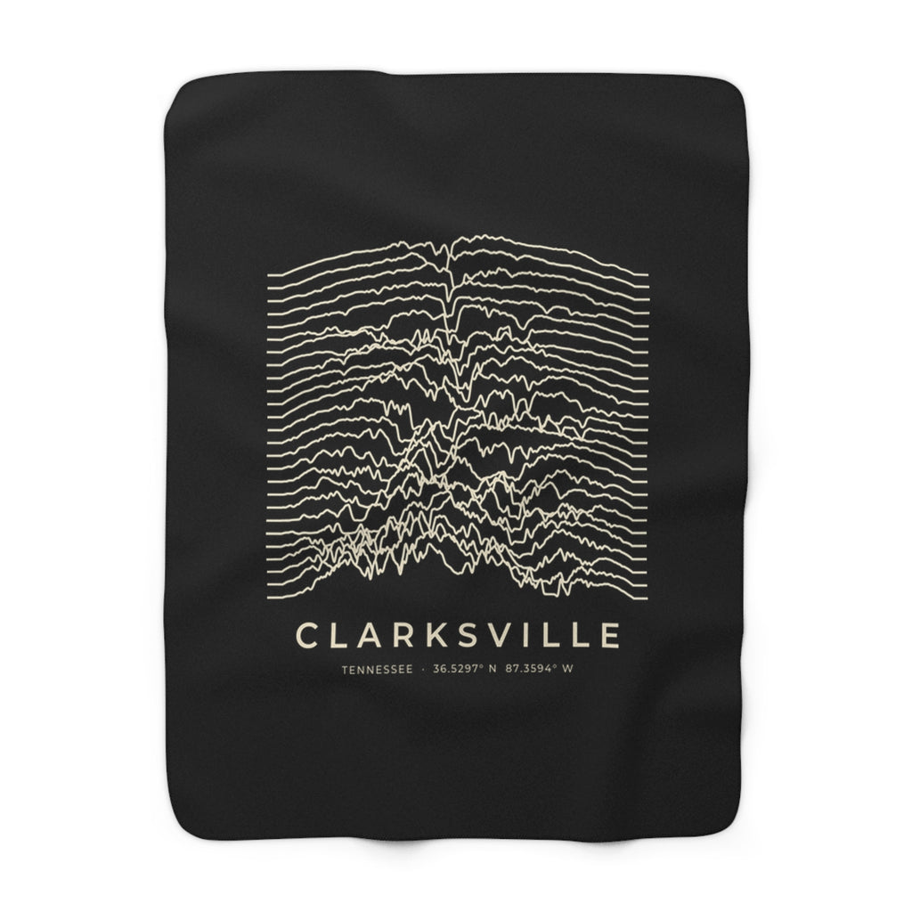 Clarksville Ridgeline Sherpa Blanket (Black)
