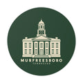 Murfreesboro Rutherford County Courthouse Sticker (Forest Green)
