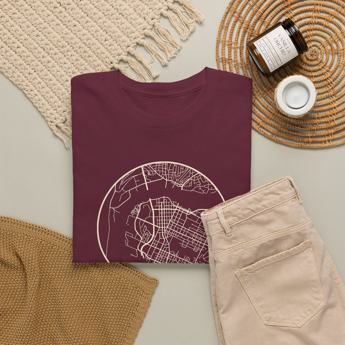 Chattanooga Street Map T-Shirt