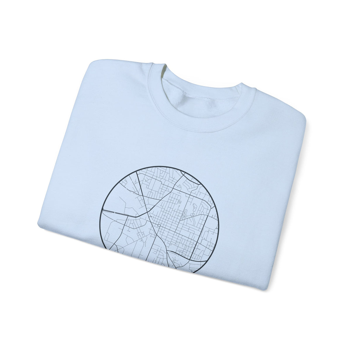 Murfreesboro Street Map Crewneck Sweatshirt