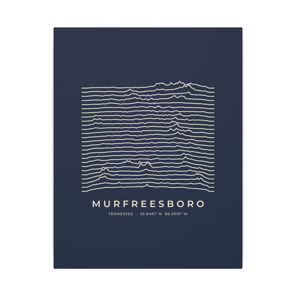 Murfreesboro Ridgeline Canvas Print (Navy)