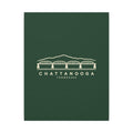 Chattanooga Walnut Street Bridge Canvas Print (Forest Green)