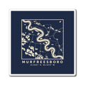 Murfreesboro Topo Map Magnet (Navy)