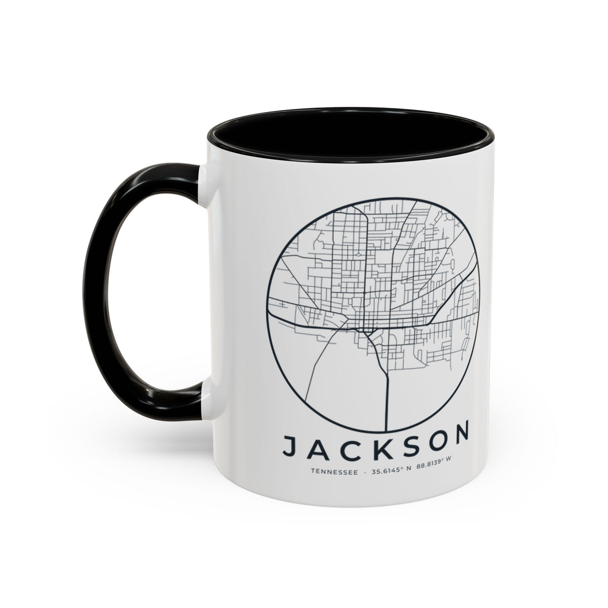 Jackson Street Map Accent Mug