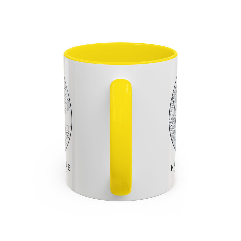 Nashville Street Map Accent Mug