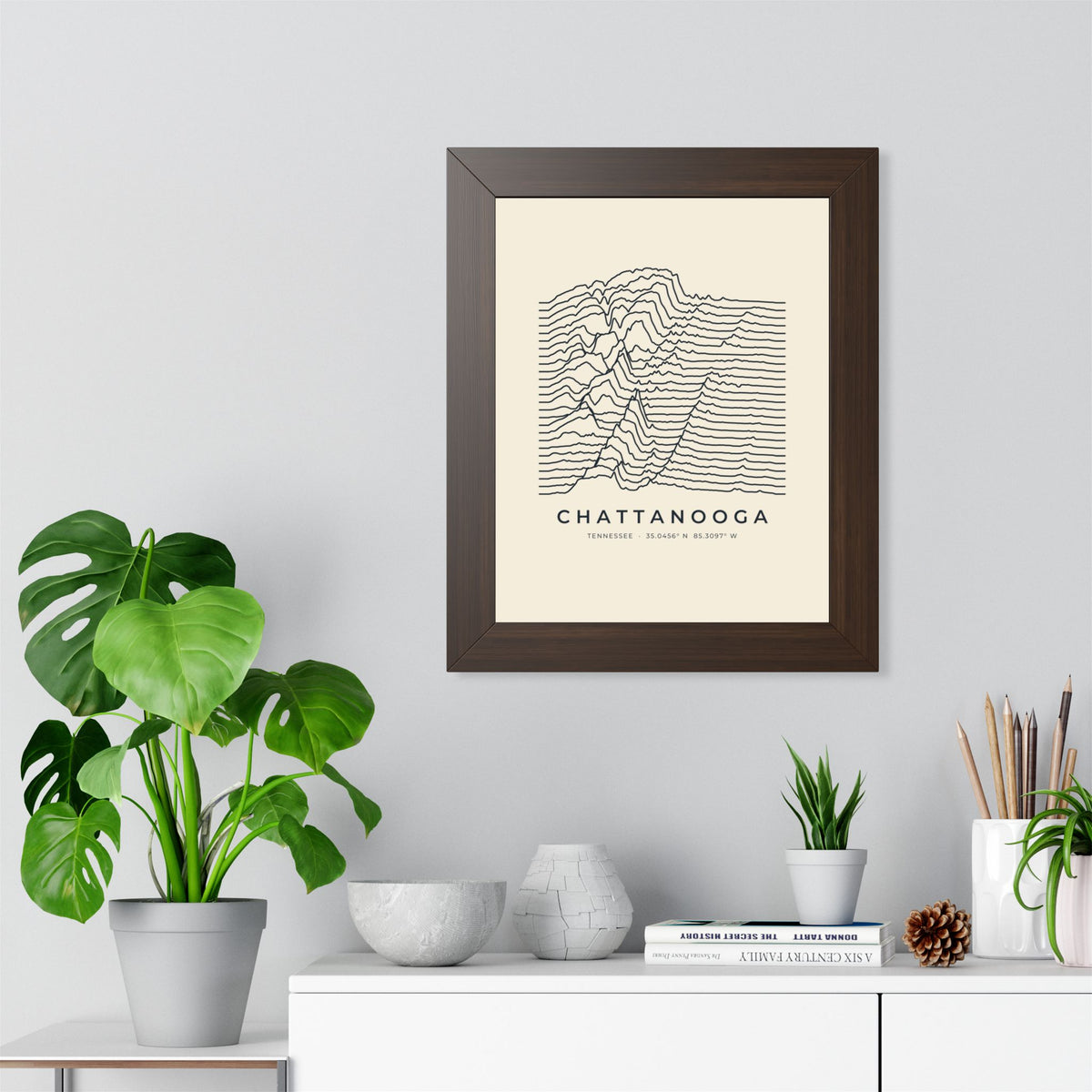 Chattanooga Ridgeline Framed Print