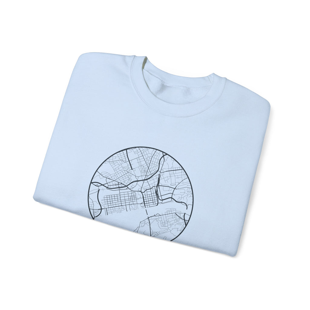 Knoxville Street Map Crewneck Sweatshirt
