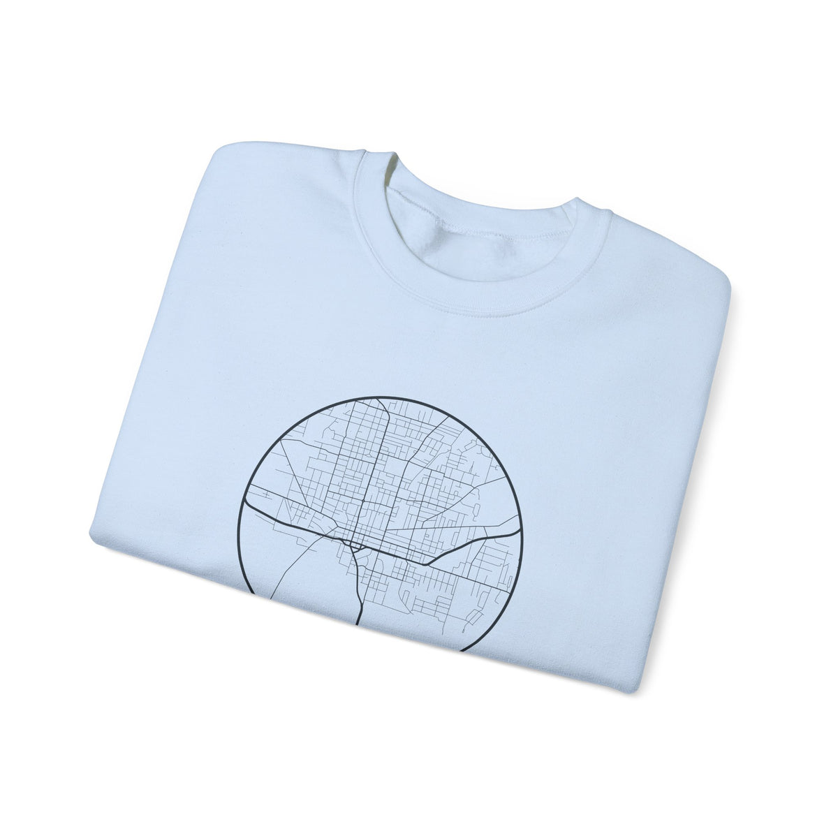 Jackson Street Map Crewneck Sweatshirt