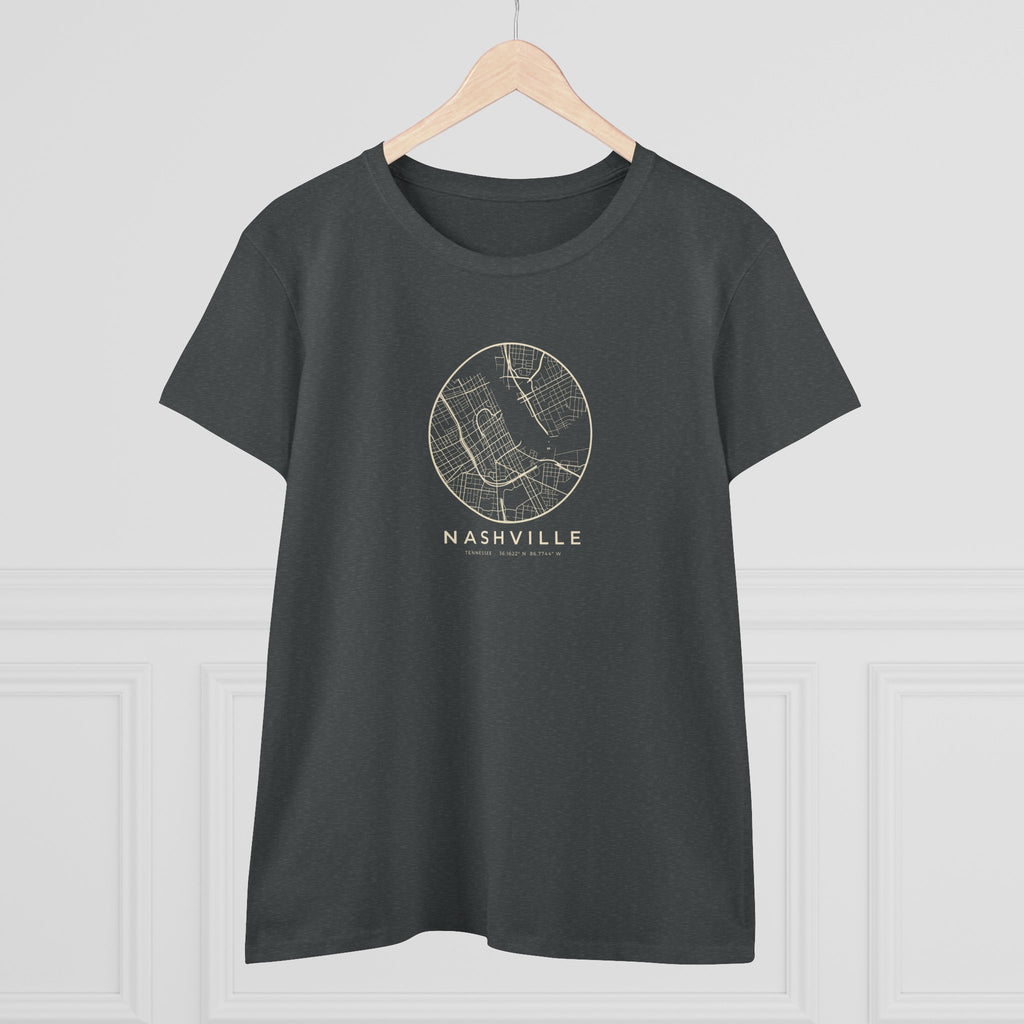 Nashville Street Map Women's T-Shirt