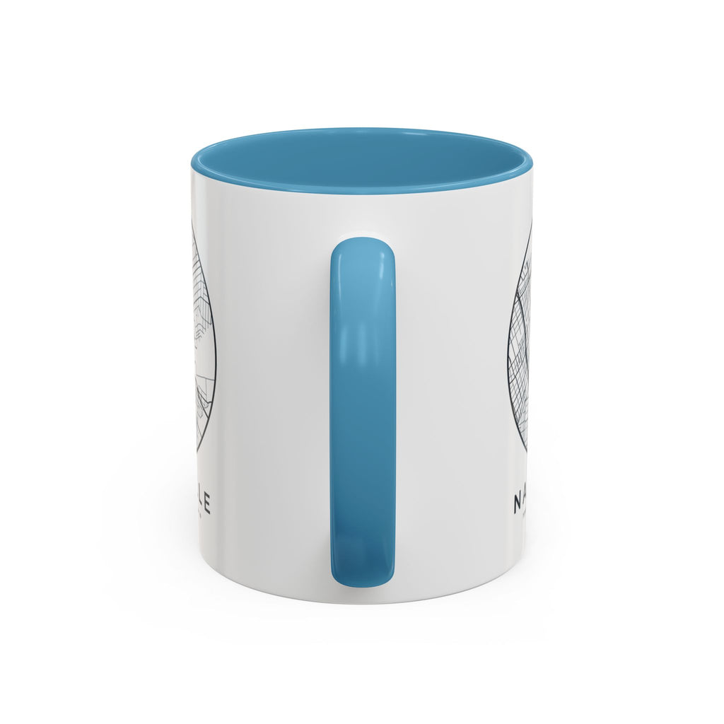 Nashville Street Map Accent Mug