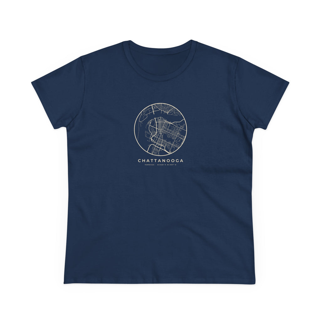 Chattanooga Street Map Women's T-Shirt