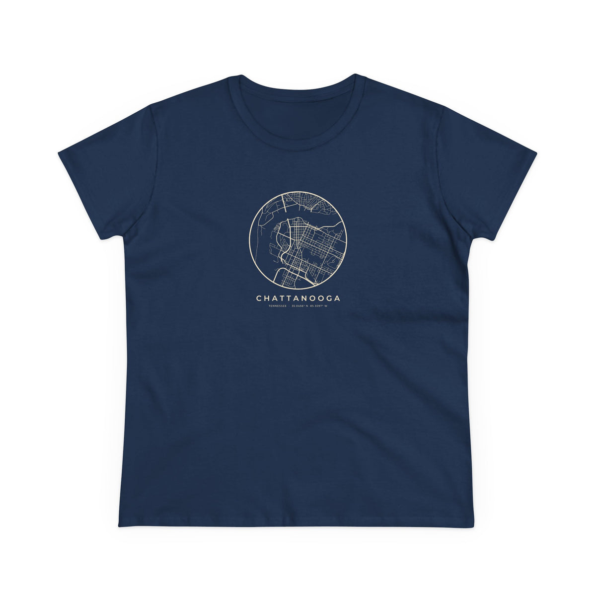 Chattanooga Street Map Women's T-Shirt