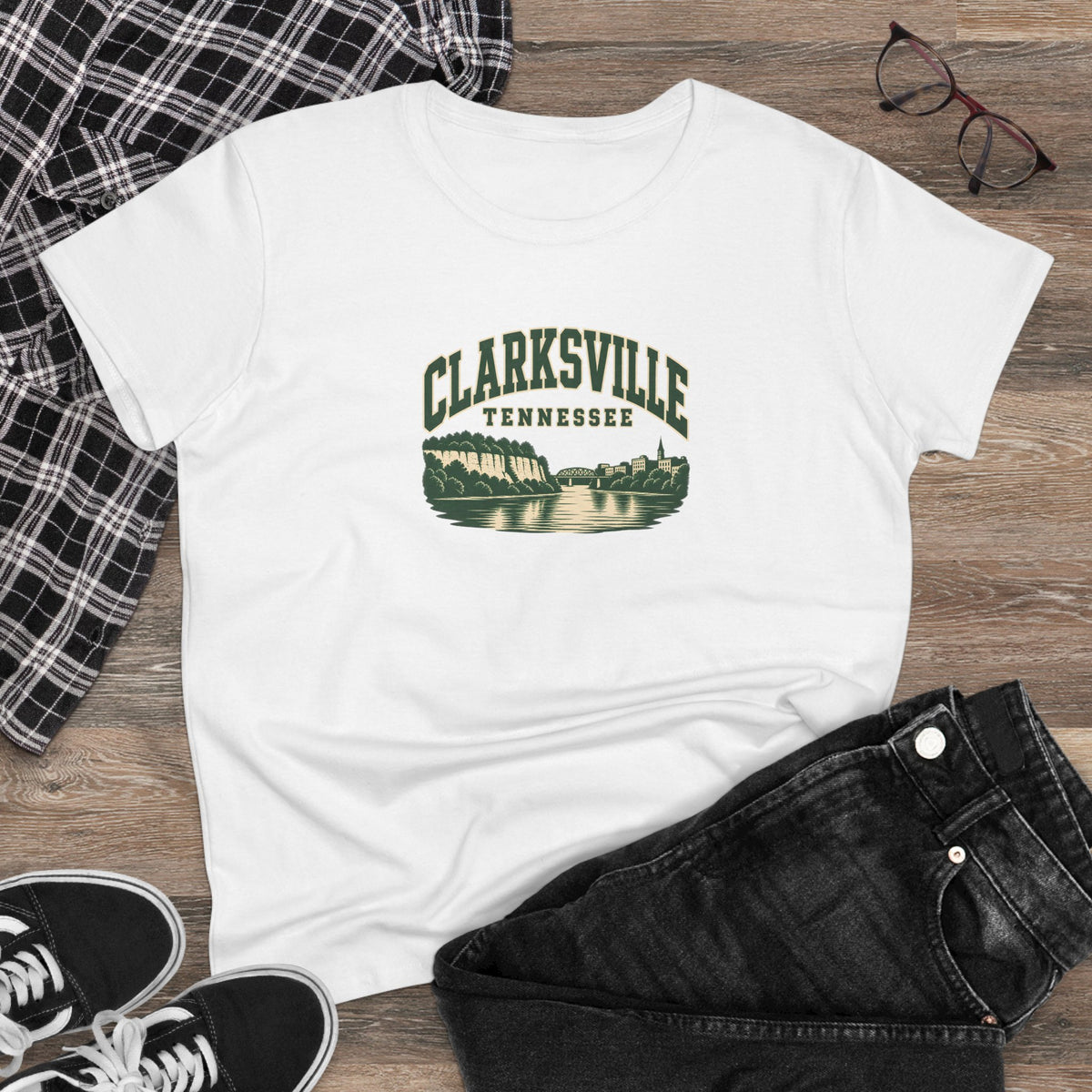 Clarksville Vintage Varsity Women's T-Shirt