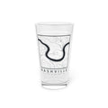 Nashville Topo Map Pint Glass