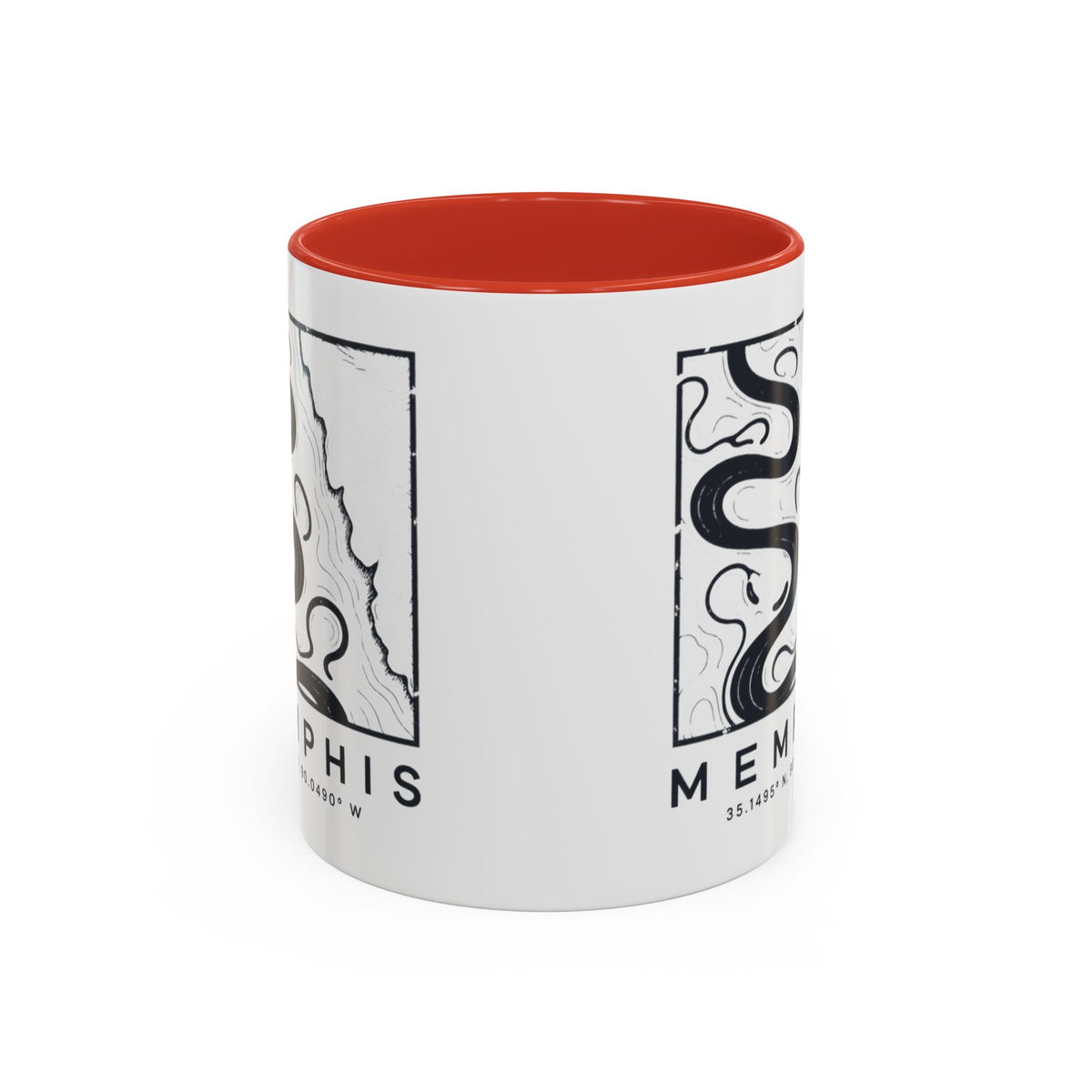 Memphis Topo Map Accent Mug
