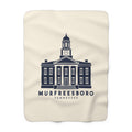 Murfreesboro Rutherford County Courthouse Sherpa Blanket