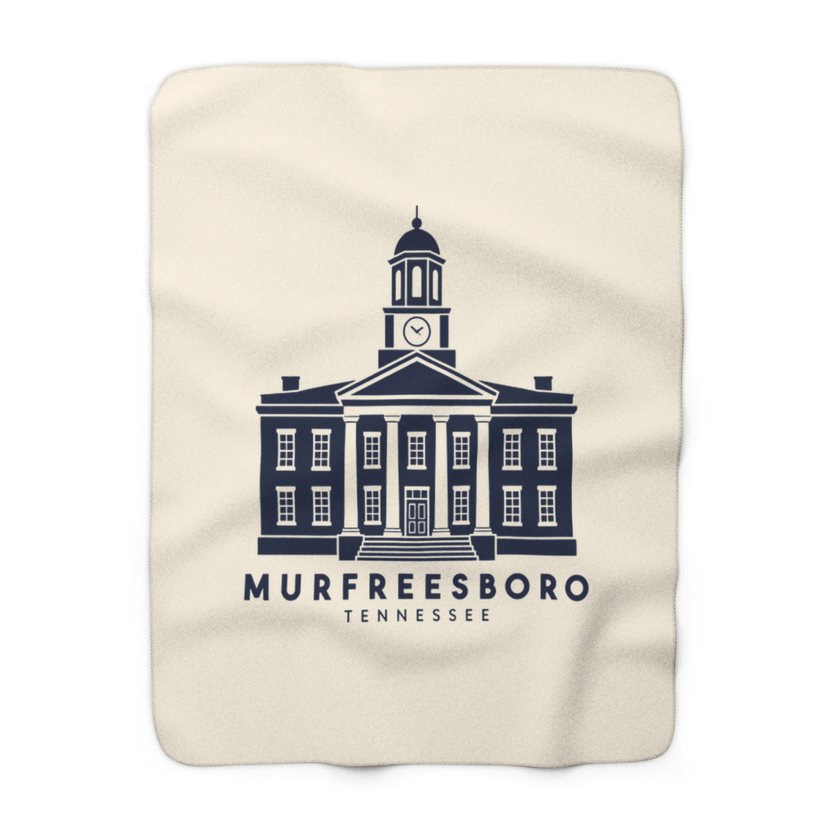 Murfreesboro Rutherford County Courthouse Sherpa Blanket