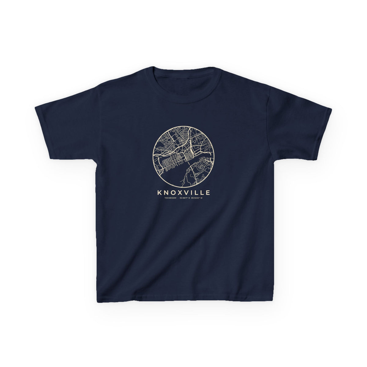 Knoxville Street Map Kids T-Shirt