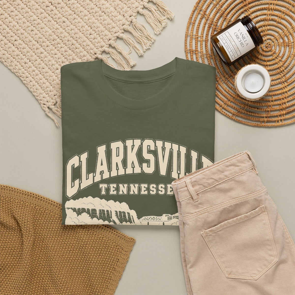Clarksville Vintage Varsity T-Shirt