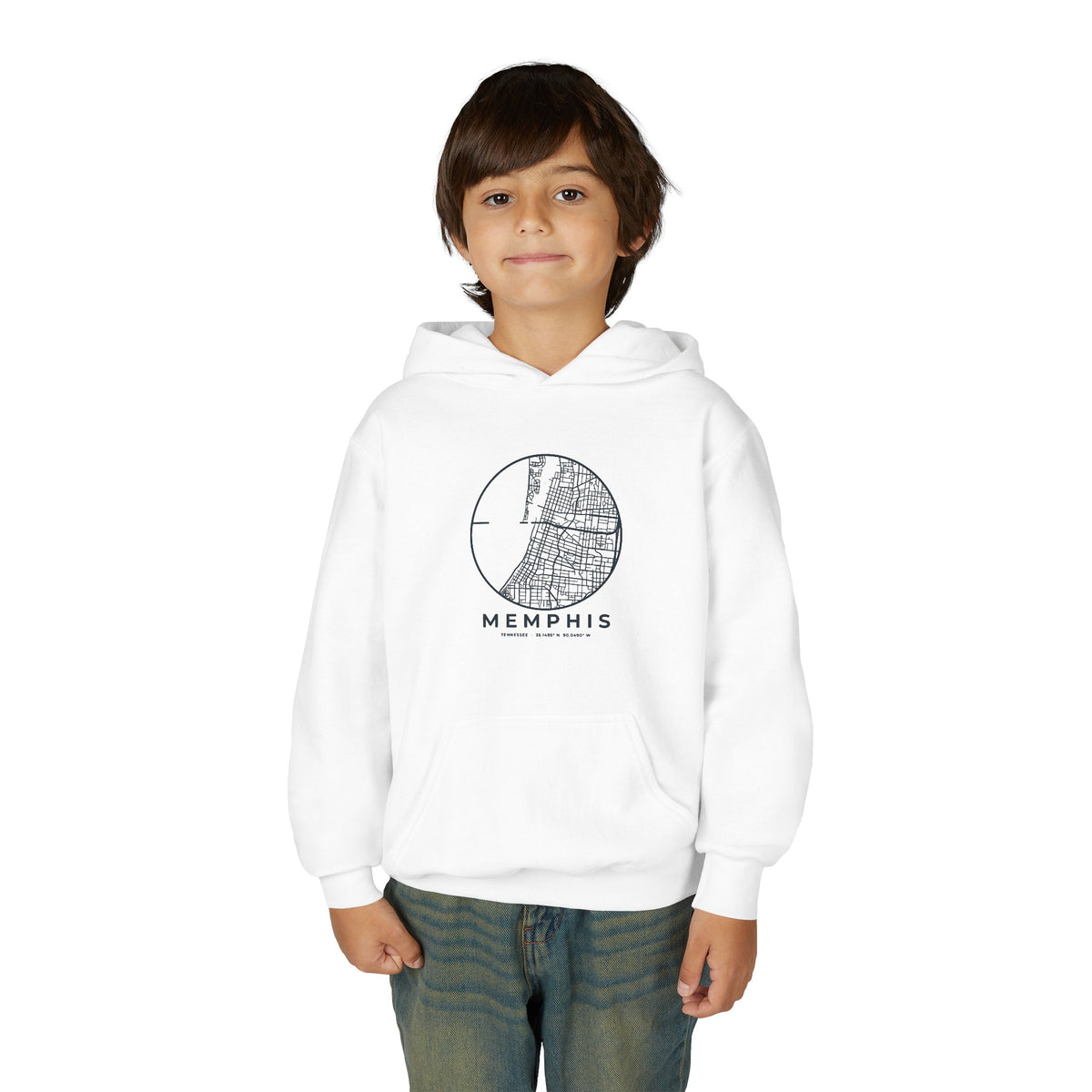 Memphis Street Map Kids Hoodie