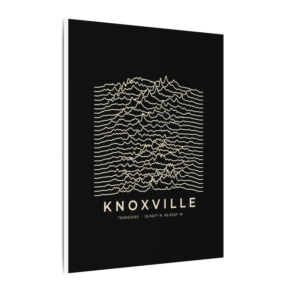 Knoxville Ridgeline Canvas Print (Black)