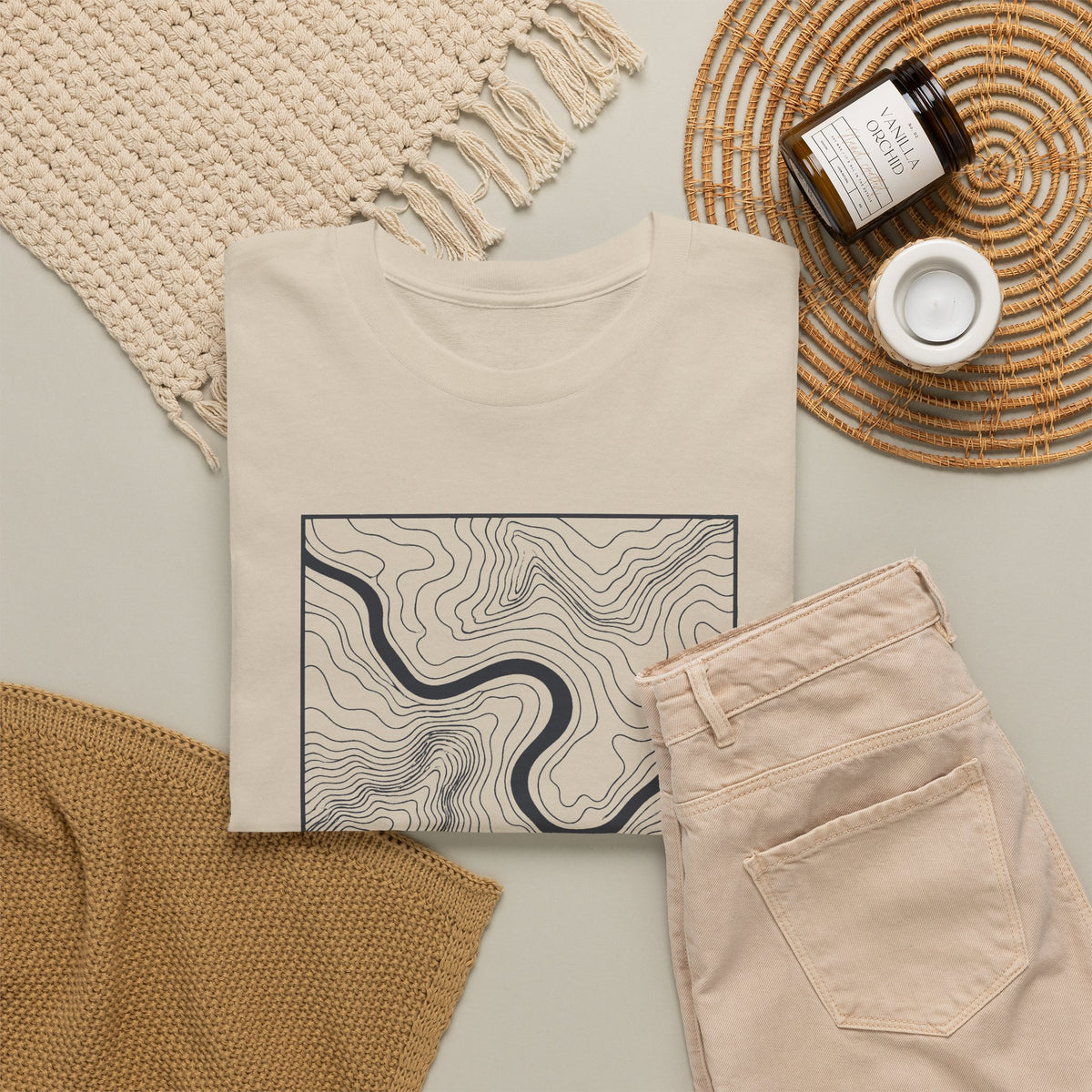 Chattanooga Topo Map T-Shirt