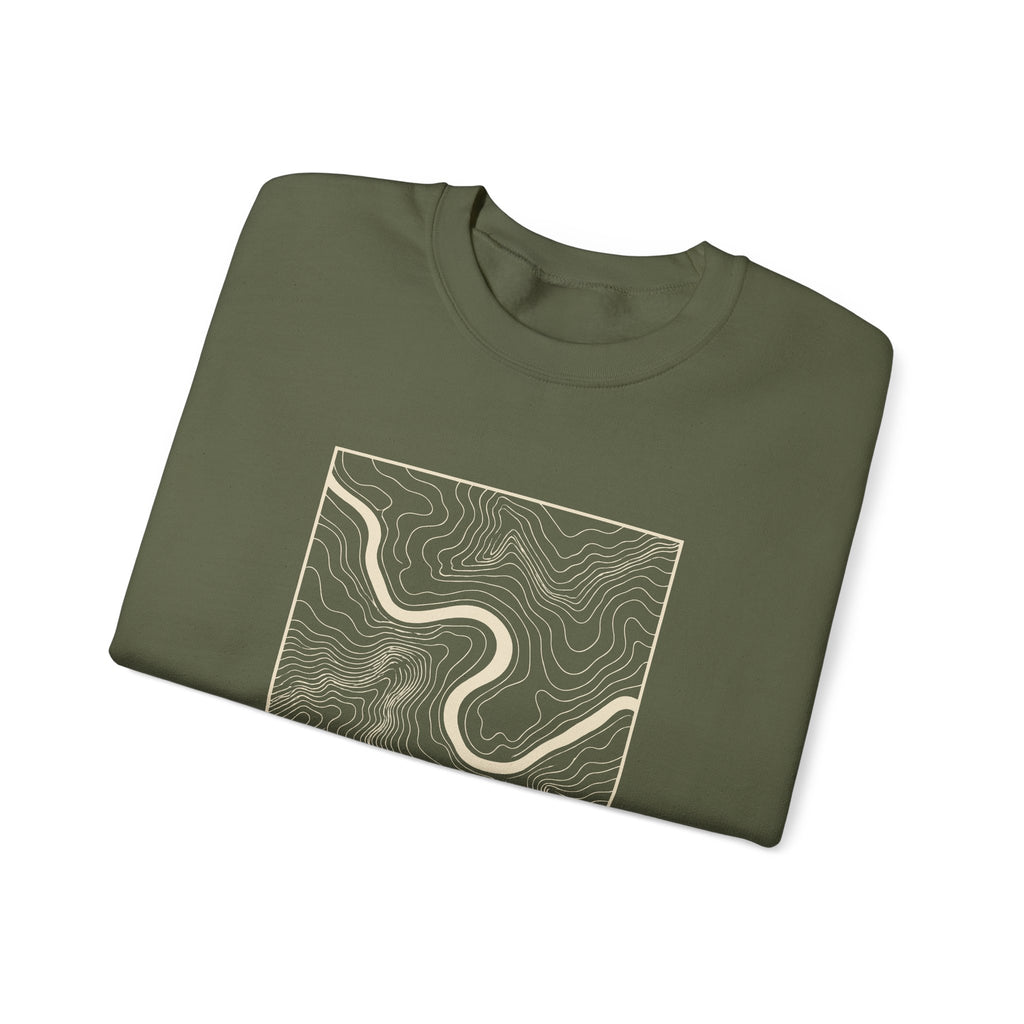 Chattanooga Topo Map Crewneck Sweatshirt