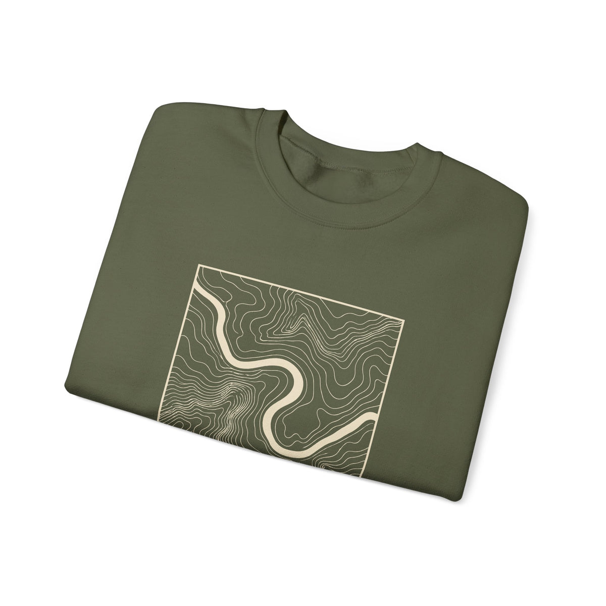 Chattanooga Topo Map Crewneck Sweatshirt
