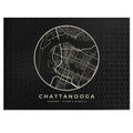 Chattanooga Street Map Puzzle (Black)