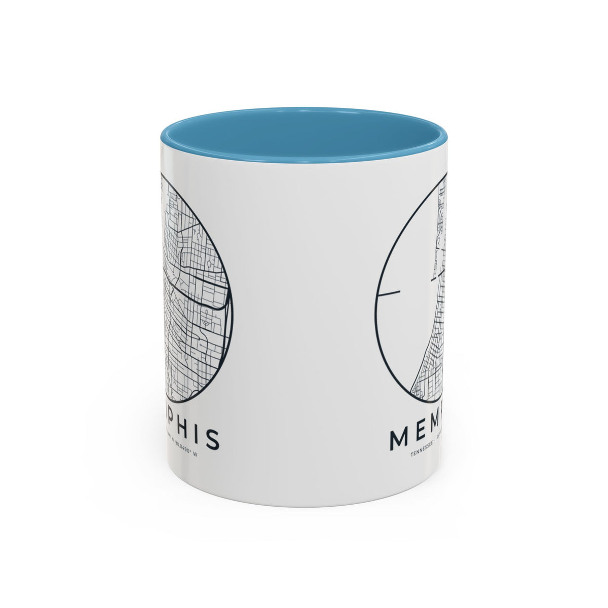 Memphis Street Map Accent Mug