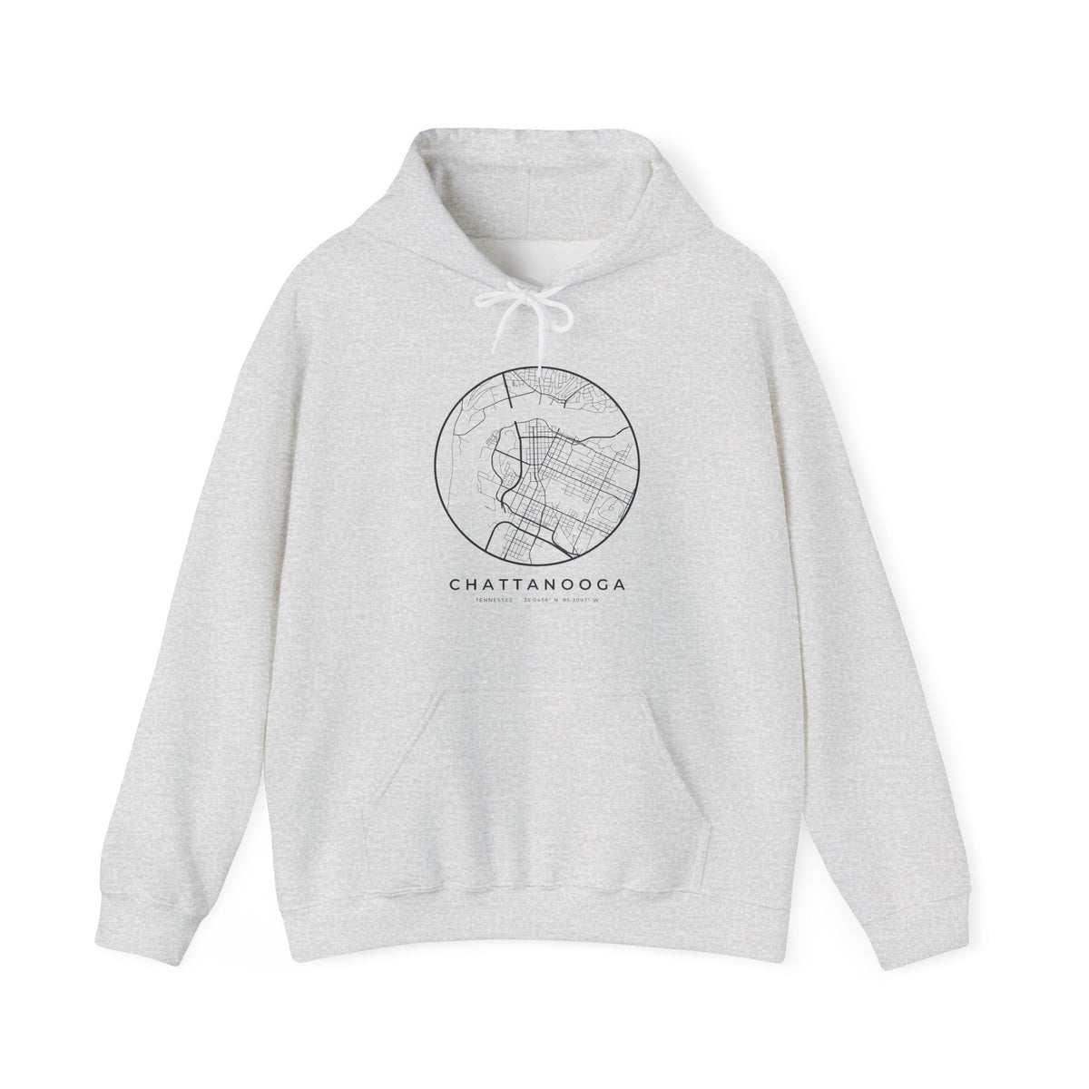 Chattanooga Street Map Hoodie