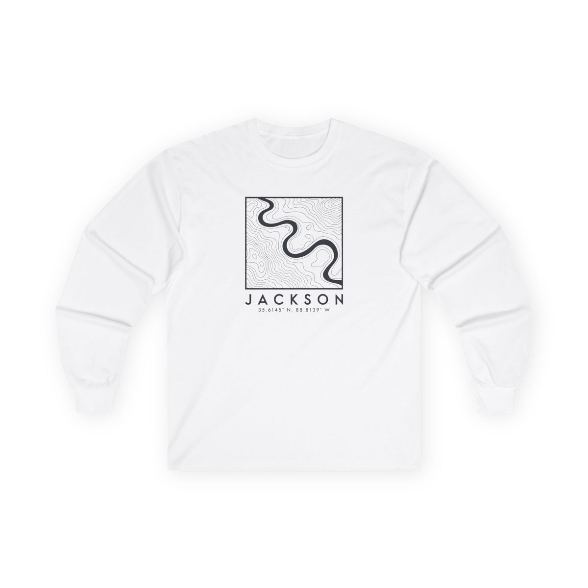 Jackson Topo Map Long Sleeve T-Shirt